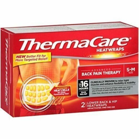 Thermacare Heatwraps Lower Back & Hip, Size S-M, 2 Wraps - Picture 1 of 3